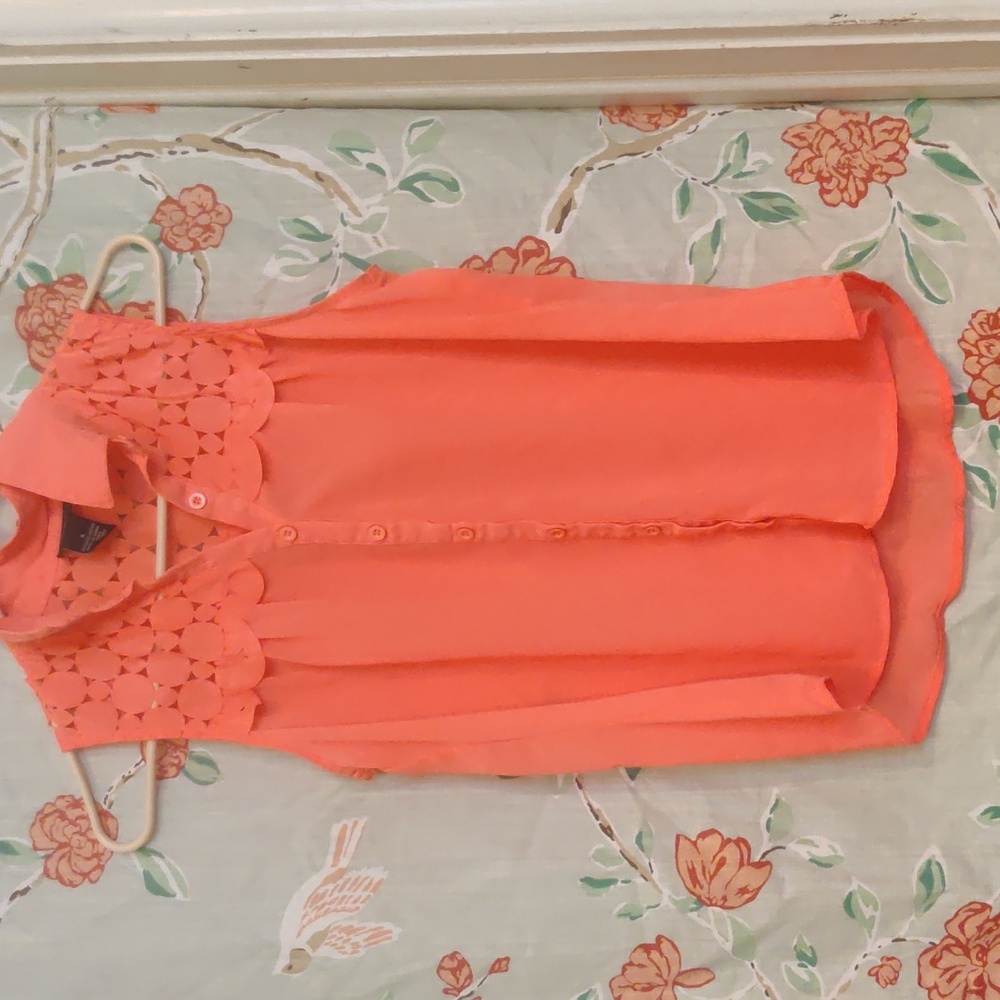 Rue 21 neon pink shirt